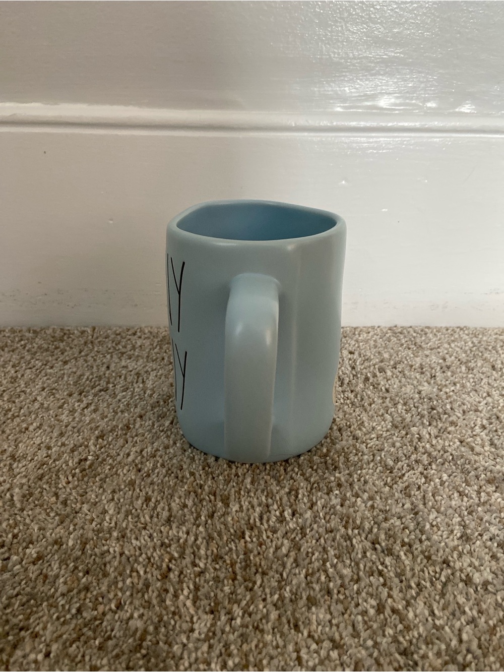 NWT Hunny Bunny Rae Dunn Mug Magenta Farmhouse Artisan Mug Easter Spring - Picture 3 of 8